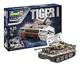 Revell Panzermodellbausatz Tiger I im Maßstab 1:35, 24,1cm 05790, unlack