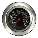 Jzhen Grillthermometer Edelstahl, Outdoor BBQ Backofen Thermometer Grillzubehö