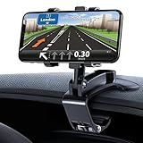 GESMATEK Handyhalterung Auto, Handy Autohalterung, um 360 Grad drehbare einstellbare Auto Handyhalter für 4 bis 7 Zoll Smartphones, Schw