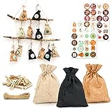 DuneDesign Der PERFEKTE Adventskalender zum Befüllen - 24 Geschenk Säckchen - Komplettes B