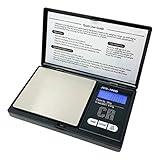 CR Digitale Taschenwaage, 1 Stück, Premium-Lebensmittelwaage, 100 g x 0,01 g, digitale Grammwaage, Gewichtswaage, Küchenwaage, schwarze Grammwaage (JDS-100B)