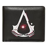 Ubisoft - Assassins Creed - Geldbörse - Offizielles Merchandise - Schwarzes Kunstleder mit Log