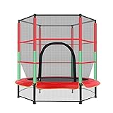 paritariny Freizeittrampoline, Indoor-Kinder-Trampolines, verstärktes PE-Netz, sichere an-ti-kneifende weiche Kniepolster, sicherer Stabiler Sicherheitsnetz, Schutzschutz (Color : 1.6 m)