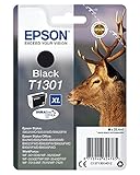 Epson Original T1301 Tinte Hirsch (SX420W BX320FW SX620FW BX/SX525WD BX625FWD BX305FW B42WD BX925FWD BX635FWD BX535WD SX435/440W BX630FW SX235W WF7015 7515 7525 3010 3520 3540) schw