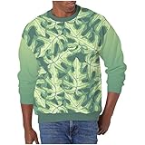 Bestyyo Herren Casual Rundhals 3D digital Print Pullover Sport Langarm Sweatshirt Tops 2836 Lyocell Links 2-3-4' offizielles Band Fan by Serafino pdrive zweifarbigem silikon-aufnäher kurzärmelig