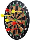 WKLIANGYUANPING Elektronische Dartscheibe Magnetische Dartboard 11.8'Heftensfrei mit 6 Safety-Darts for Kinder und Erwachsene, Büro- und Familienzeit, Dartboards Montag