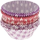 SAWA Muffin Förmchen Papier, 80 Stück, verschiedene Muster, Standardgröße 6 cm, Muffinförmchen Papier fettdicht, ideal für süße und herzhafte M