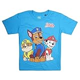PAW PATROL Jungen Group T-Shirt, Blau (Sapphire Sap), 3-4 Jahre (Herstellergröße: X-Small)