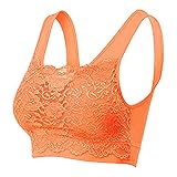 Watopia Damen BHS Nahtloser Schönheitsrücken 1er Pack Push up Ohne Buegel Yoga Komfortabel Große Größe BH Spitze Weste ohne Stahlring Bra Tops Sport-BHS Zero Feel Bralette Atmungsaktives M