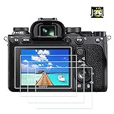 A1 Displayschutzfolie, kompatibel mit Sony Alpha 1 / A1 Kameras, mit 1 niedlicher Blitzschuh-Abdeckung, 0,3 mm, Härtegrad 9H, gehärtetes Glas, geeignet für Sony Alpha 1 / A1 4 + 1 Pack]
