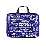 Meine Mutter Mein Tröster Inspirierende Mama Text Wörter Gedruckt Laptophülle Schutzhülle Beständig Neopren Laptop Tasche Hülle Laptop Bag für Laptop Computer White 15 Z