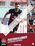 1. FC Nürnberg Posterkalender 2022 - Bundesliga - Wandkalender mit Monatskalendarium und Jahresübersicht - 34 x 44