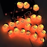 KüRbis String Lichter Halloween Dekorationen 9,8 Fuß 20 Led FüR Party DekorHalloween KüRbis Lichterkette 3m 20 L