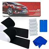 Cenvicga Klett Kennzeichenhalter Set, Kennzeichenhalter Rahmenlos inklusive Montagematerial- Nummernschildhalter mit Klett- Auto Kennzeichen Halterung unsichtbar für alle gängigen KFZ(2er Set)