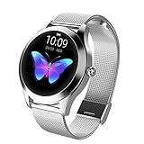 RCH SMART Watch, Mode Damen KW10, IP68 Wasserdicht, Multi-Sport-Modus Schrittzähler Herzfrequenz Smartwatch Fitness Armband Damen Geschenk Android Ios,C