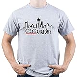 Grey's Anatomy Seattle Silhouette Greys Anatomy Shirt Herren T-Shirt Grau S