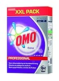 Omo Professional 100963000 Buntwaschmittel, Pulver für leuchtende Farben, kein Verbleichen, hohe Flecklösekraft, für 120 W