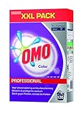 Omo Professional 100963000 Buntwaschmittel, Pulver für leuchtende Farben, kein Verbleichen, hohe Flecklösekraft, für 120 W