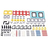 HEDI Technik Ersatzteile Set, Technik Einzelteile, Technik Teile, Technic Zahnräder Set, Klemmbausteine Kompatibel mit Lego E