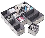 Stash Solutions Schubladen-Organizer mit Trennfächern für Kleiderschrank, Aufbewahrung, Organizer, faltbare Aufbewahrungsboxen für ordentliche Schubladen, BH, faltbare Organizer für Make-up, 12 Stück