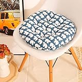 ZUOYI 4er Pack Stuhlkissen, Runde Sitzkissen, 40x40 cm Sitzkissen, Weiche Baumwolle, Fümmer r Zuhause, Büro, Esszimmer, Boden, Garten, S