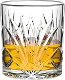 Whiskey-Gläser (Set von 6) 284 ml – bleifreies kristallklares Whiskyglas mit Premium-Geschenkbox – perfekt für Bar-Whiskey, Scotch, Bourbon und altmodische Cock