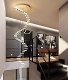 Treppen Flur Pendelleuchte Rund Decke Hängelampe Moderne Kreative LED Warmweiß Wohnzimmer Esszimmer Hängende Lampe Kronleuchter Loft Treppenhaus Hall Hotel Shop Dekoration Leuchte,42lig