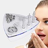 Diamant Dermabrasion Maschine 3 in 1 Mikrodermabrasion Exfoliator Hautverjüngung Schönheitsinstrument Massagegerät Hautverjüngung Gerät mit 9 Kop