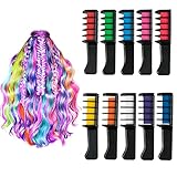 Haarkreide für Kinder, 10 PCS Temporäre Haar Kreide, Hair Chalk Auswaschbar Ungiftig,Suitable for Children, Adults, Festivals, Themed Parties, Christmas and DIY Role-playing