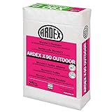 ARDEX X90 OUTDOOR MicroteC3 Flexkleber, 25kg - Ausblühungsfreie Verlegung von Fliesen aus Steinzeug und Feinsteinzeug, Beton- und Naturwerksteinplatten im Innen- und Außenb