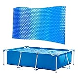 AILHUA Rechteckige Poolabdeckung Abdeckplane Solarplane Schwimmbadschutz Wärmeisolierung Folie für Indoor Outdoor Pool Zubehör (Farbe: 300x200cm)