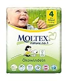 120 St. MOLTEX Nature No1 Ökowindeln Babywindeln MAXI Gr 4 (7-18 kg) 4x 30 Stück