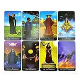 Tarotkarten Tarot-Karten-Deck 78 stücke Silber Hexerei-Weihnachtsgöttin zukünftige Schicksalvorhersage Orakelkarten Mysterious Astrologie-Board-Spiel Tarot-Kartenset, für Anfäng