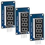 AZDelivery 3 x 4 Bit Digital Tube LED 7-Segment Display Modul mit Clock Display TM1637 kompatibel mit Arduino und Raspberry Pi inklusive E-Book!