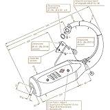 Auspuffanlage LeoVince Komplettanlage SITO PLUS, Stahl für Honda SJ 50 B