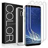 G-Color Galaxy S8 Schutzfolie [2 Stück], Samsung Galaxy S8 HD [Mit Hülle] Folie [Blasenfreie][Nicht Panzerglas Folie] für Samsung Galaxy S8 (Transparent)