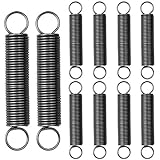 Aallo 10Stk Doppelhaken Spannfeder Edelstahl Zugkraft Feder Druckfeder Werkzeug 0,06x0,6x1,6Z