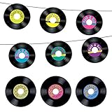 50er Partydekorationen – Schallplatten und Kunststoff 22,9 cm Schallplatten S