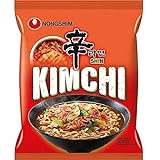 Nong Shim Instantnudeln Kimchi Ramyun – Koreanische Ramen Suppe - schnelle Zubereitung – 20er Vorteilspack à 120g