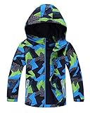 TOP&SKY KIDS Kinder Freizeitjacke mit Kapuze Wattiert Winterjacke Jungen Mädchen Winter Mantel Fahrrad Klettern Ski Funktionsjack