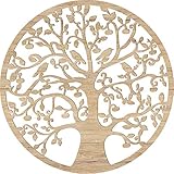 Lebensbaum Holz Ø 39/49 cm - 8 Farben hochwertiges Wandbild - edle Dekoration für Wand - Baum des Lebens - ideale Geschenk