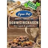 Lyra Pet® 1 kg Schweinenasen Dry Aged & gedörrt Zahnpflege Kauspaß Hund Schw