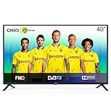 CHiQ 100cm Fernseher 40 Zoll TV FHD LED Fernseher, Triple Tuner, HDMI, USB, CI+, H.265, Dolby Plus, Schw