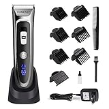 HOMEASY Haarschneider Maschine SET 0mm Rasierer Haare Friseur Trimmer Herren mit Aufsatzkämmer von 0,8 bis 32,8mm kabelloser Haarscherer für Erw