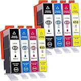 B-T Kompatibel Tintenpatronen Ersatz für HP 655XL 655 CZ109AE CZ110AE CZ111AE CZ112AE Druckerpatrone mit HP Deskjet Ink Advantage 3525 4615 4625 5525 6520 6525(8er Pack)