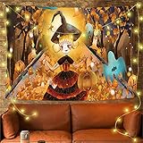 YYRAIN Halloween Wandteppich Polyester Antifouling Wandbehang Bankett Wanddekoration Hängetuch Wohnzimmer Schlafzimmer Hängebild 59x52 Inch{W150xH130cm}