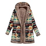 Darringls Damen Übergangsmantel Jacket Lockerer Übergangsjacke Angenehm Weich Softshelljacken Dickere Pulloverjacke Warm Fleecemäntel Kälteschutz Mantel Teddy