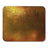 Mauspads Gold Abstrakt Gelb Warm Braun Farbton Vintage Erde Erdig Luxus Patina Bronze Messing Mousepad für Laptop, Desktop-Computer Büromaterial M