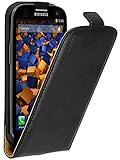 mumbi PREMIUM Leder Flip Case für Samsung Galaxy S3 / S3 Neo Tasche, Schw