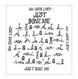 Nickituch weiss Herren Damen-Tücher Motiv-Totenköpfe Bandana Kopftuch Halstuch Armband 50x50cm TOTENKOPF U4-2 (Just bone me weiss)